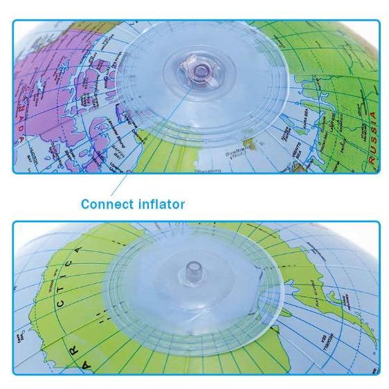 Large Inflatable World Globe Ball 38cm by HitMyNeed