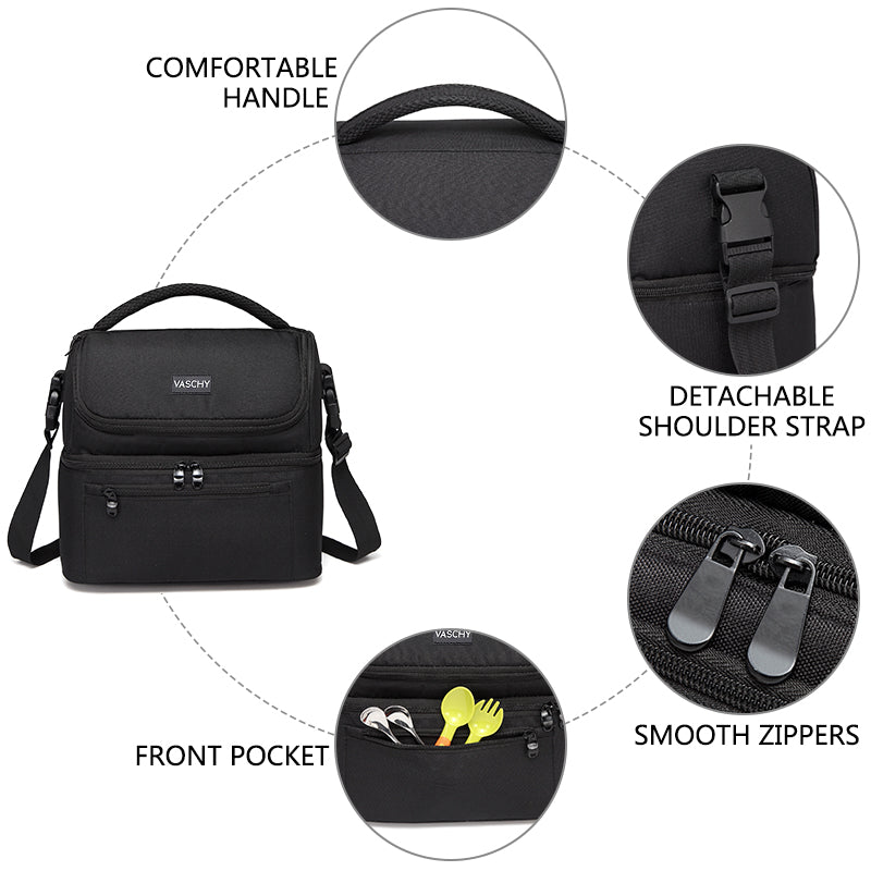 Large Insulated Lunch Cooler Bag, 13.4L Capacity by HitMyNeed