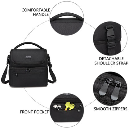 Large Insulated Lunch Cooler Bag, 13.4L Capacity by HitMyNeed