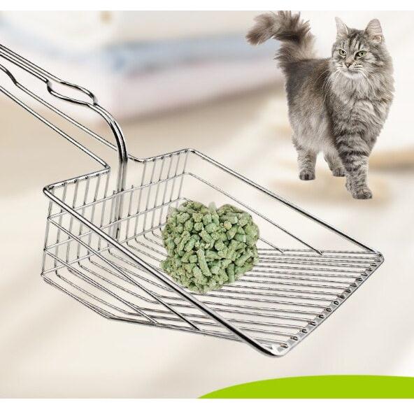 Large Iron Metal Kitty Litter Scoop with Comfort Grip by HitMyNeed
