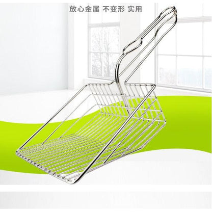 Large Iron Metal Kitty Litter Scoop with Comfort Grip by HitMyNeed