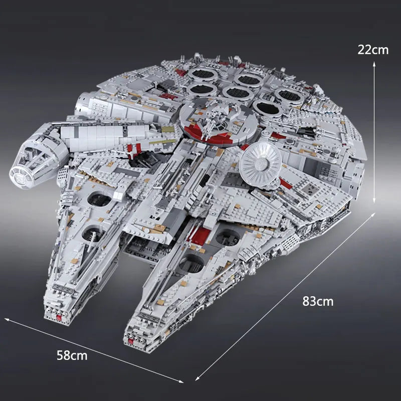 Large Millennium Ship Falcon Building Block Set by HitMyNeed