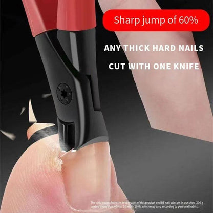 Large Opening Nail Clippers for Thick Nails, Gray by HitMyNeed