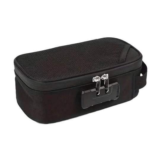 Large Smell Proof Lockable Bag with Activated Carbon black by HitMyNeed