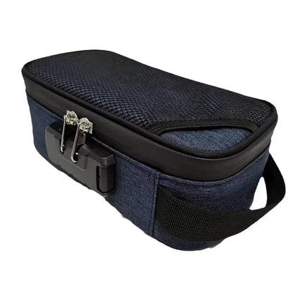 Large Smell Proof Lockable Bag with Activated Carbon blue by HitMyNeed