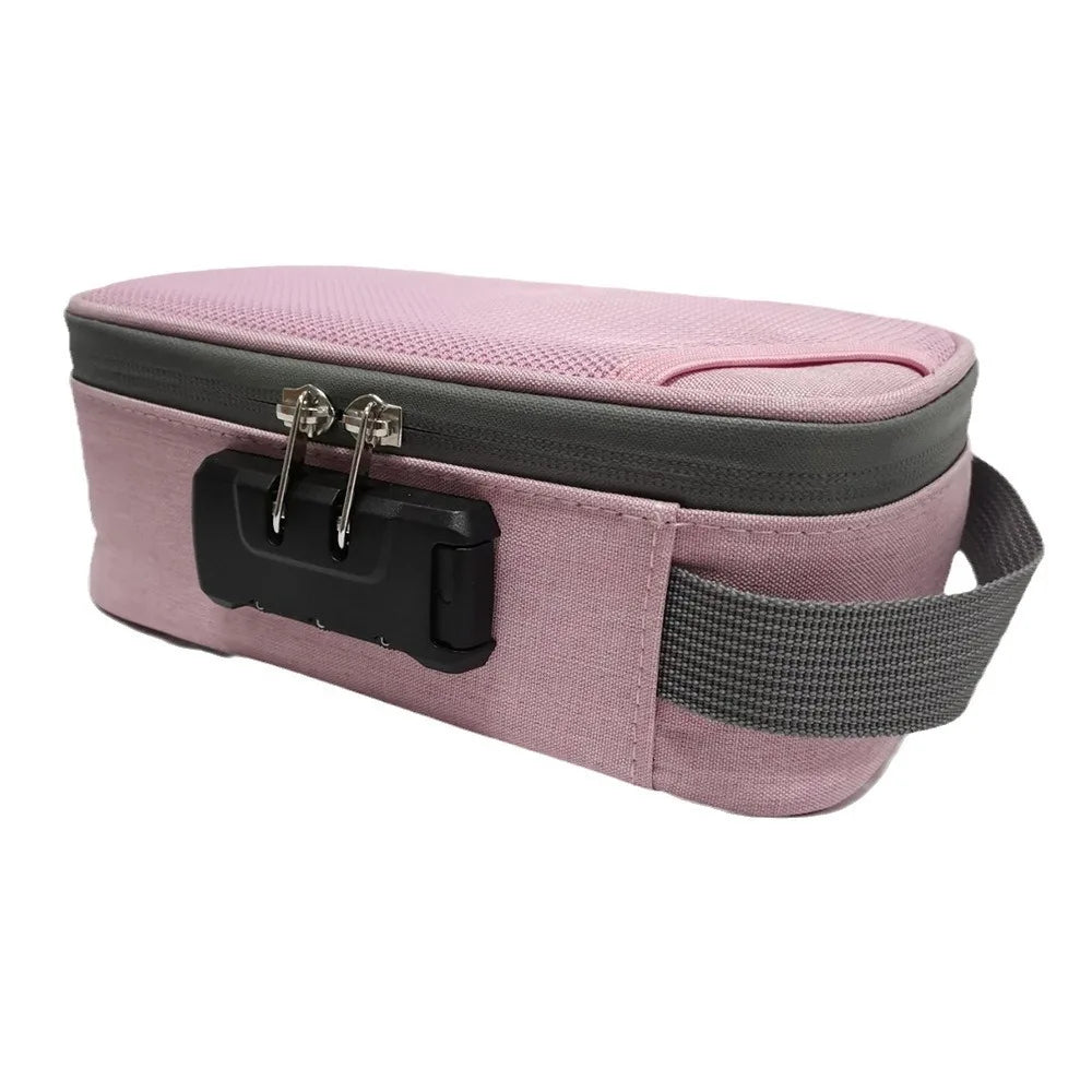 Large Smell Proof Lockable Bag with Activated Carbon pink by HitMyNeed