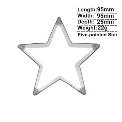 Large Stainless Steel Star Cookie Cutter (9.5cm) - Durable Baking Mold by HitMyNeed