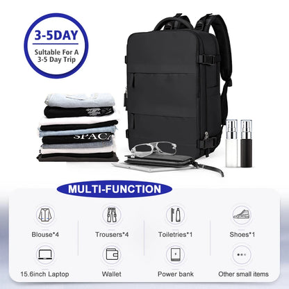 Large Waterproof Travel Laptop Backpack Carry-On by HitMyNeed