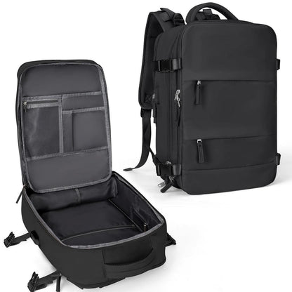 Large Waterproof Travel Laptop Backpack Carry-On white-with-green-s by HitMyNeed