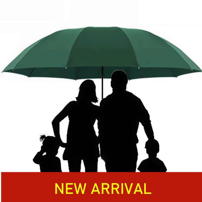 Large Windproof Folding Umbrella for Family Use green by HitMyNeed