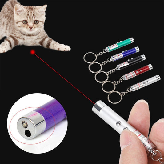 Laser Cat Toy Pointer with LED Light Keychain by HitMyNeed