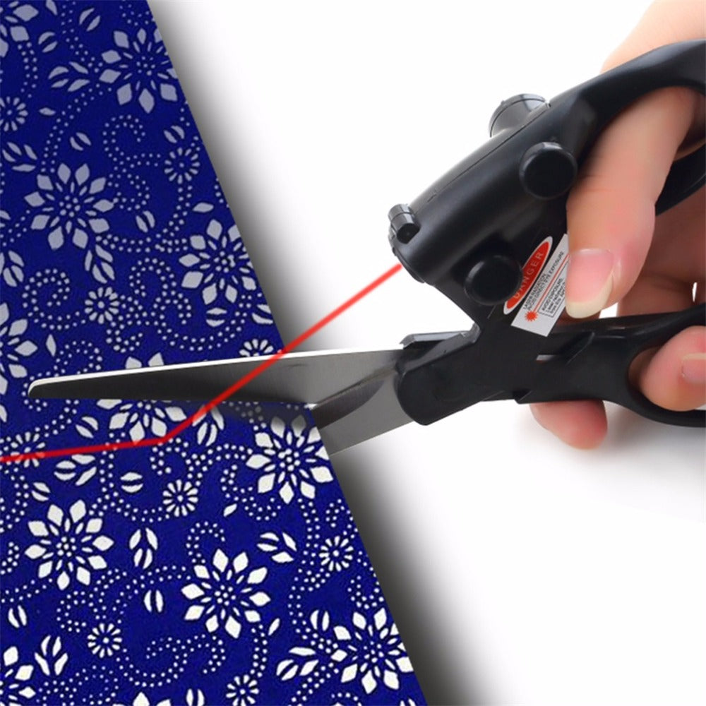 Laser Guided Fabric Scissors for Accurate Cutting by HitMyNeed