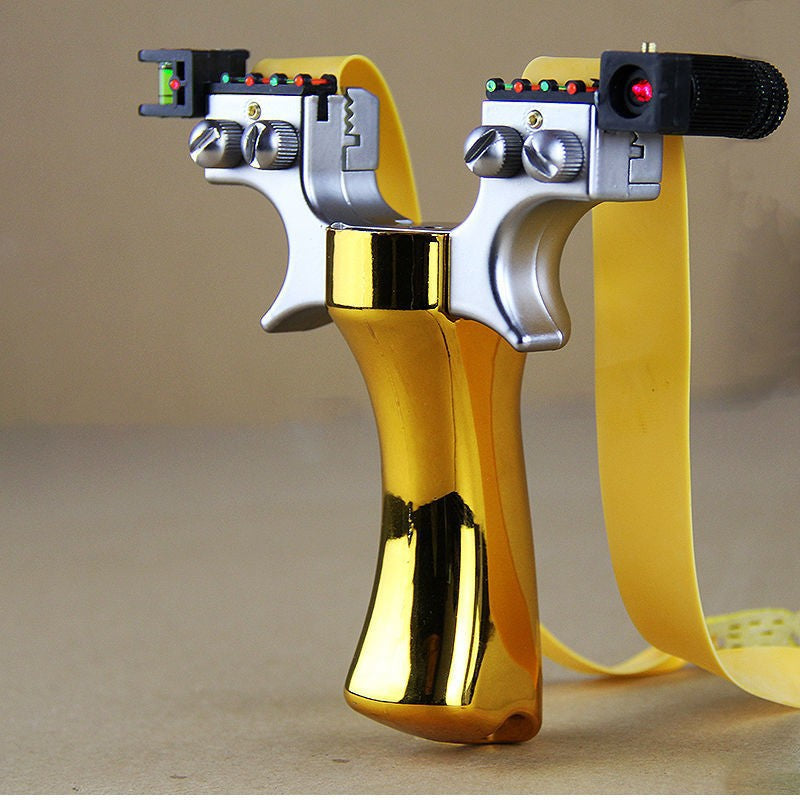 Laser Guided Hunting Slingshot with Targets by HitMyNeed