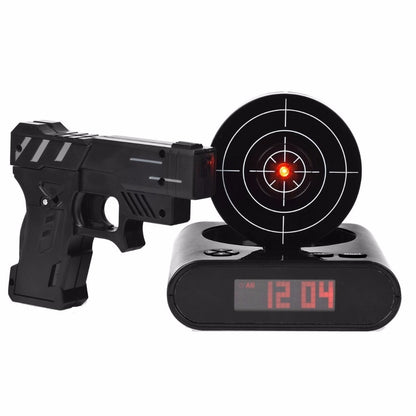 Laser Gun Alarm Clock with Target Shooting Game by HitMyNeed