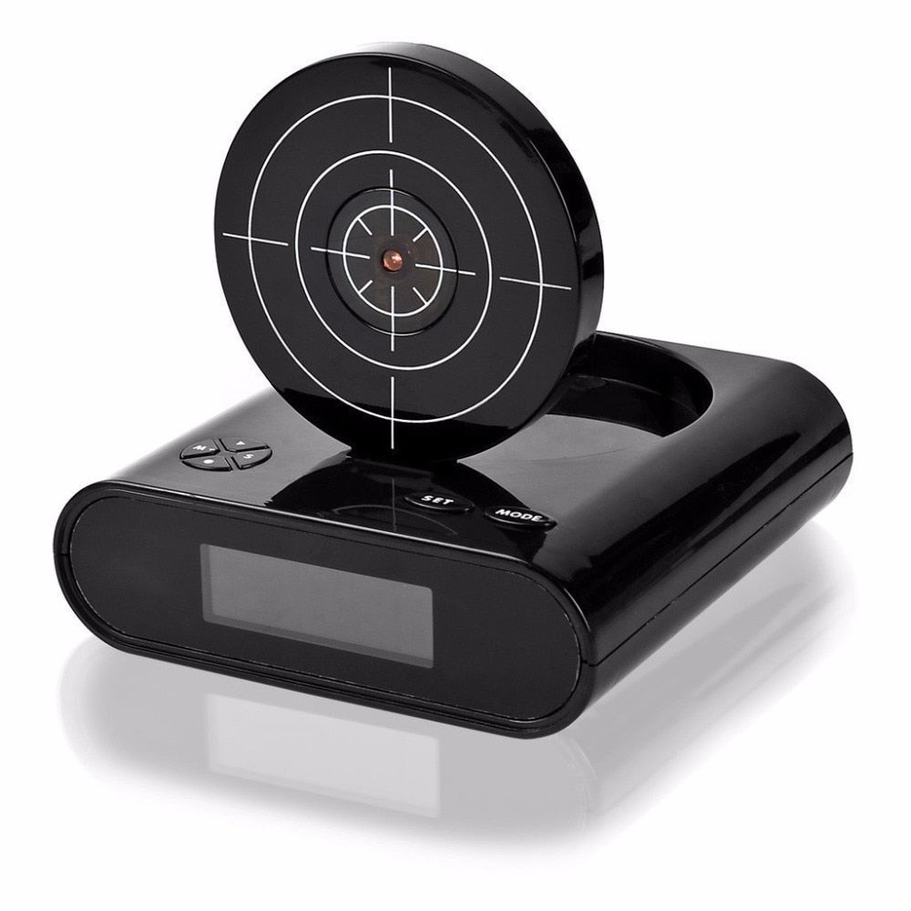 Laser Gun Alarm Clock with Target Shooting Game by HitMyNeed