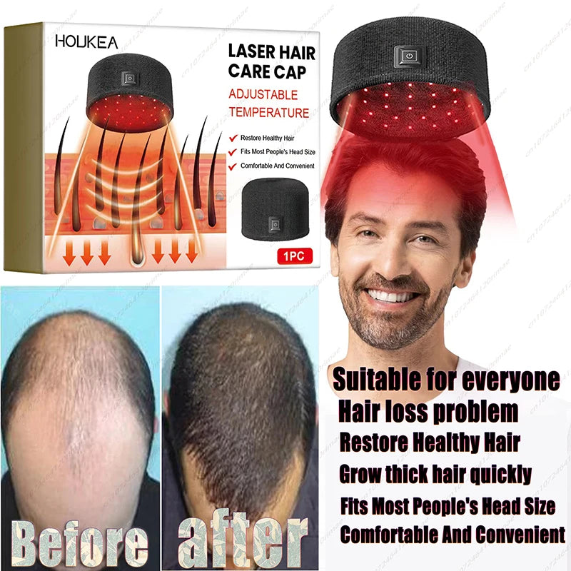 Laser Hair Growth Cap with Heat & Scalp Massage by HitMyNeed