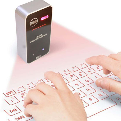 Laser Projection Bluetooth Keyboard, Mouse & Speaker by HitMyNeed
