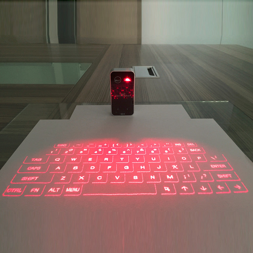 Laser Projection Bluetooth Keyboard, Mouse & Speaker by HitMyNeed