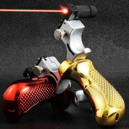 Laser Slingshot with High-Precision Sight for Hunting by HitMyNeed