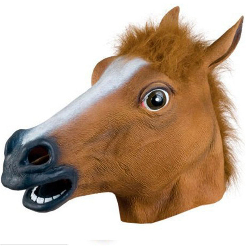 Latex Horse Head Mask Set for Halloween Cosplay 1 by HitMyNeed