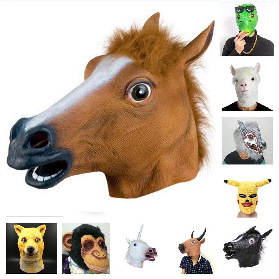 Latex Horse Head Mask Set for Halloween Cosplay by HitMyNeed