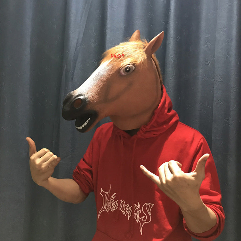 Latex Horse Head Mask Set for Halloween Cosplay by HitMyNeed