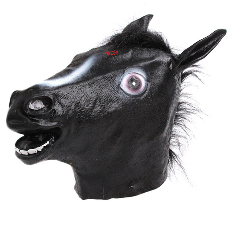 Latex Horse Head Mask Set for Halloween Cosplay by HitMyNeed