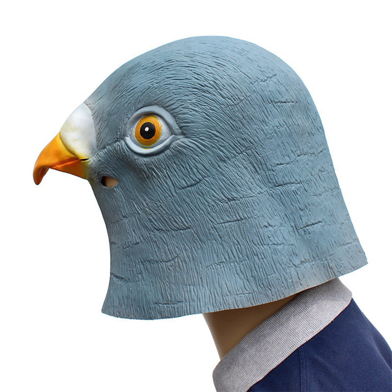 Latex Pigeon Mask Giant Bird Head for Cosplay & Party by HitMyNeed