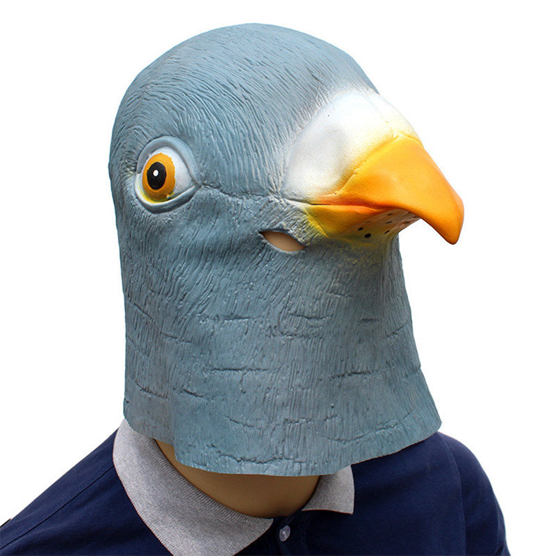 Latex Pigeon Mask Giant Bird Head for Cosplay & Party by HitMyNeed