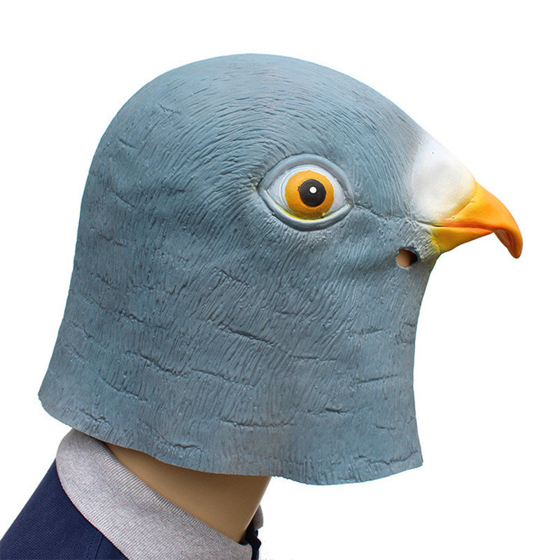 Latex Pigeon Mask Giant Bird Head for Cosplay & Party by HitMyNeed
