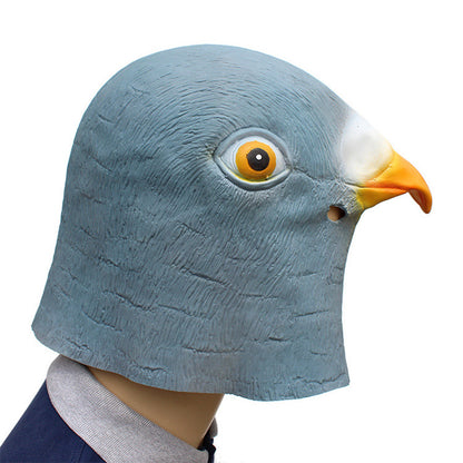 Latex Pigeon Mask Giant Bird Head for Cosplay & Party by HitMyNeed