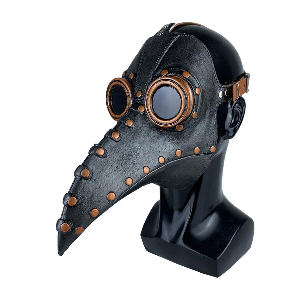 Latex Steampunk Plague Doctor Bird Mask 648-bb by HitMyNeed