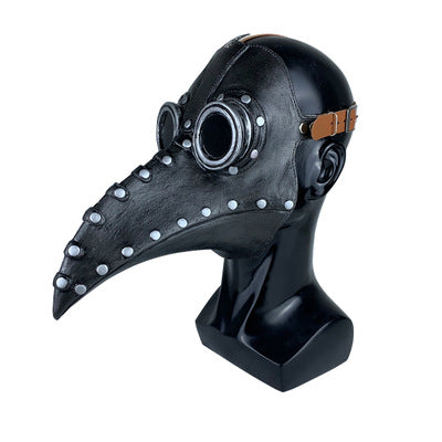 Latex Steampunk Plague Doctor Bird Mask 648-black by HitMyNeed