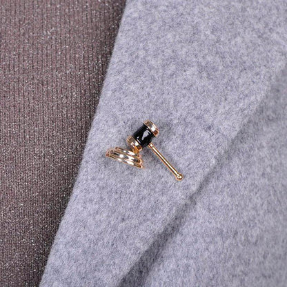 Law Gavel Enamel Brooch Pin for Legal Professionals by HitMyNeed