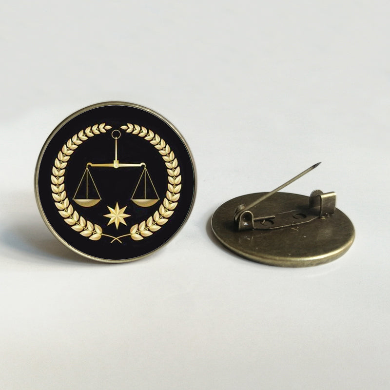 Lawyer Metal Brooch Pin - Professional Lapel Accessory by HitMyNeed