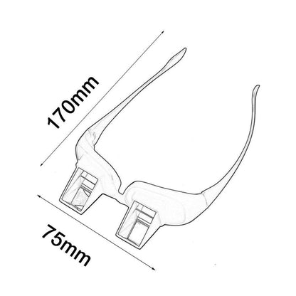 Lazy Glasses Periscope Lenses for Reading & TV by HitMyNeed