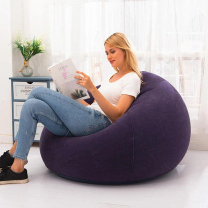 Lazy Inflatable Spherical Sofa Chair, 110cm by HitMyNeed
