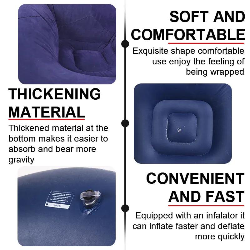 Lazy Inflatable Spherical Sofa Chair, 110cm by HitMyNeed