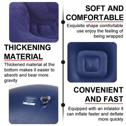 Lazy Inflatable Spherical Sofa Chair, 110cm by HitMyNeed