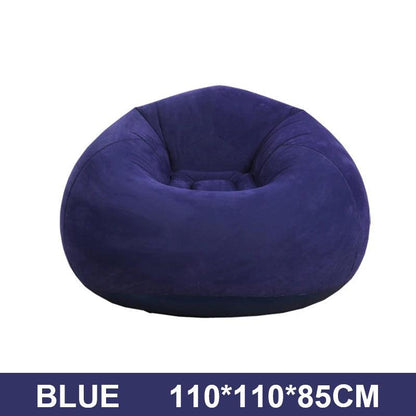 Lazy Inflatable Spherical Sofa Chair, 110cm blue by HitMyNeed