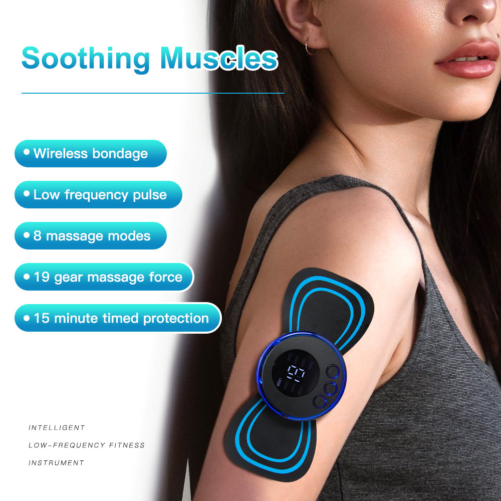 LCD Neck and Back Pulse Massager with Remote by HitMyNeed