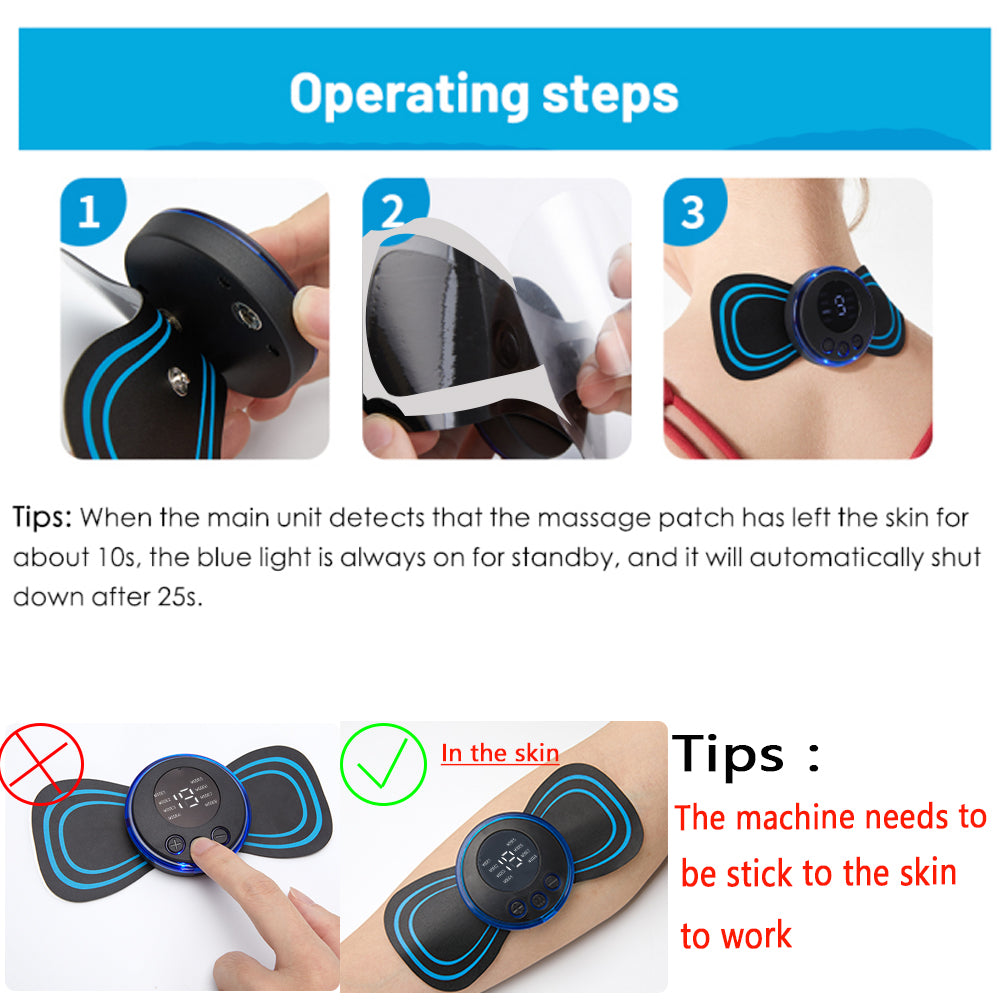 LCD Neck and Back Pulse Massager with Remote by HitMyNeed