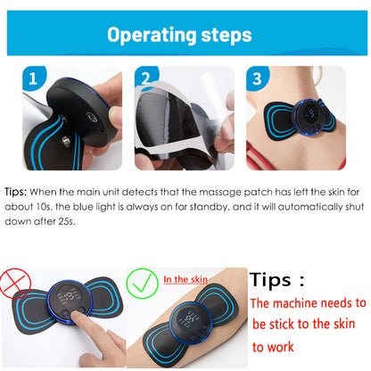 LCD Neck and Back Pulse Massager with Remote by HitMyNeed