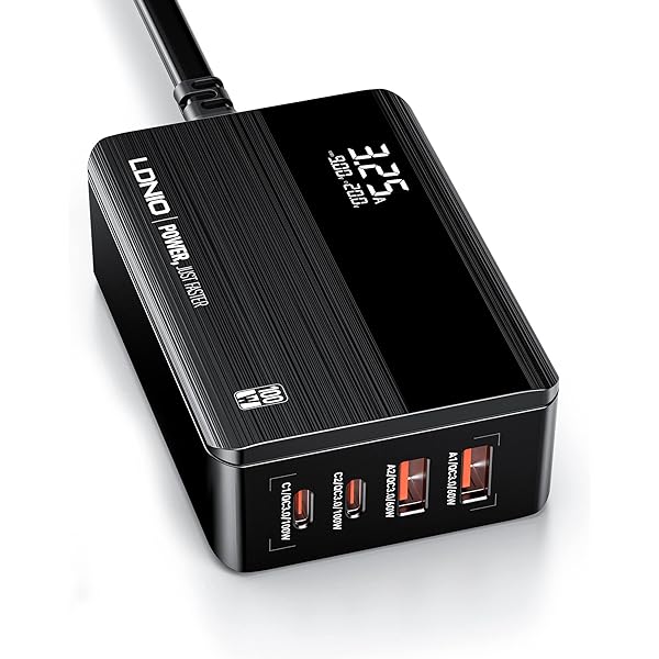 LDNIO A4808Q 65W 4-Port Desktop Fast Charger us by HitMyNeed