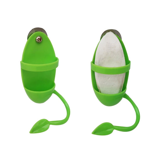 Leaf Design Parrot Cuttlebone Holder for Bird Cages by HitMyNeed