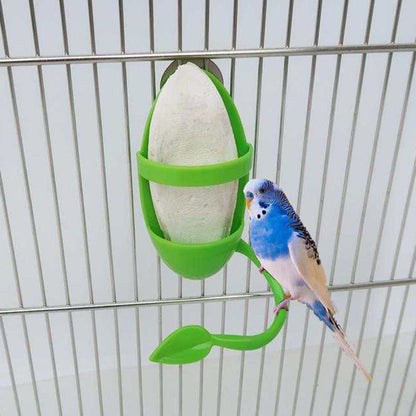 Leaf Design Parrot Cuttlebone Holder for Bird Cages by HitMyNeed