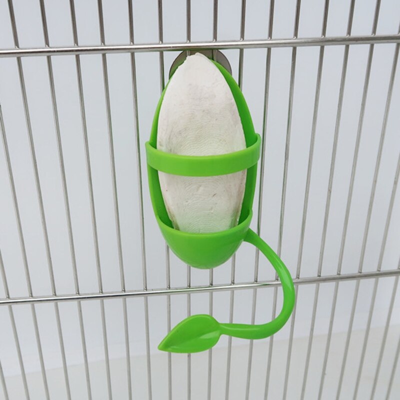 Leaf Design Parrot Cuttlebone Holder for Bird Cages by HitMyNeed