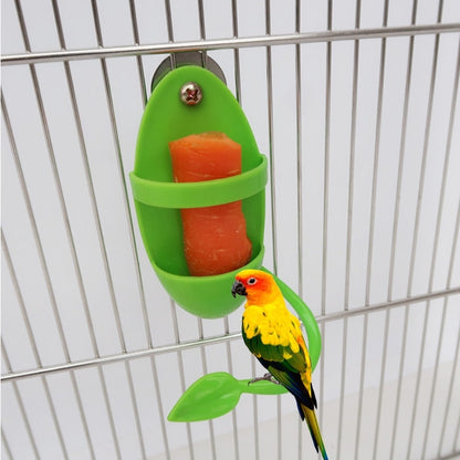 Leaf Design Parrot Cuttlebone Holder for Bird Cages by HitMyNeed