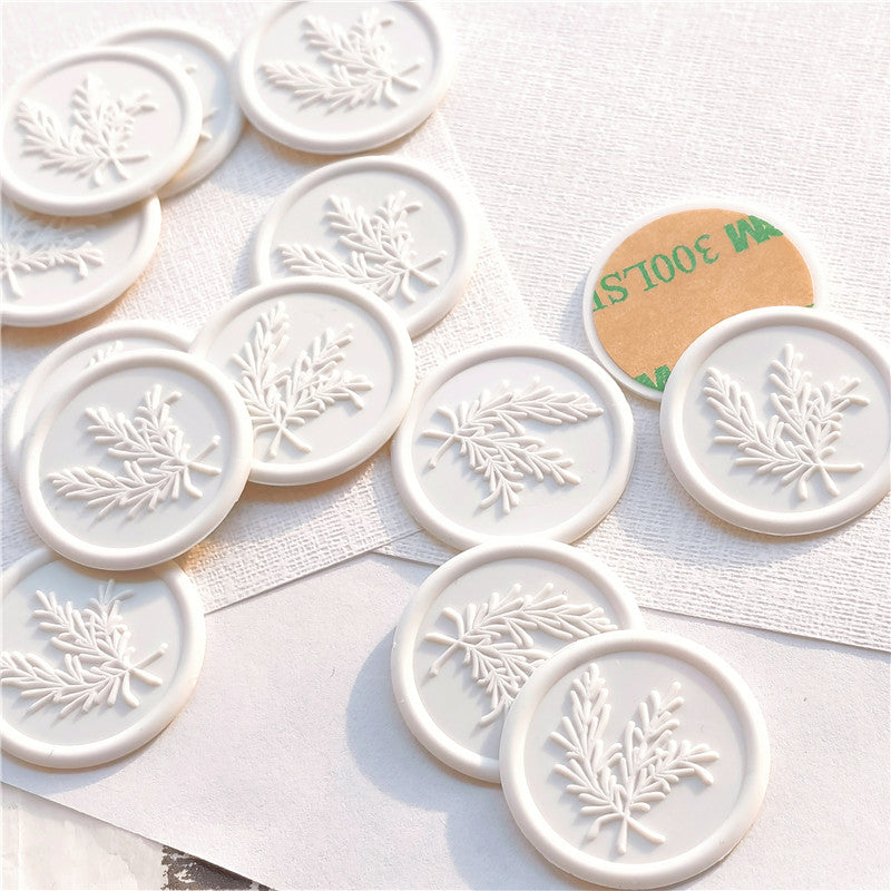 Leaf Design Wax Seal Stickers, 15 Pack by HitMyNeed
