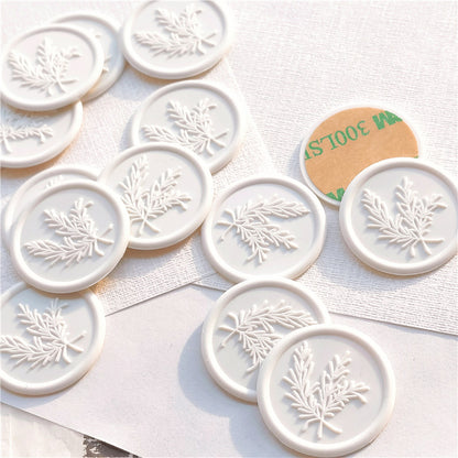 Leaf Design Wax Seal Stickers, 15 Pack by HitMyNeed